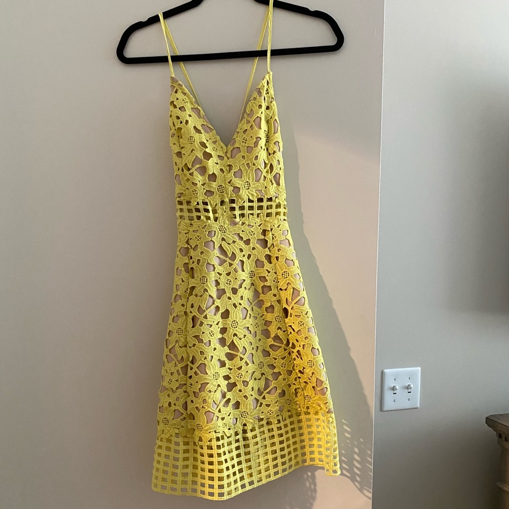 Lovers + Friends Bellini Dress Yellow Size SM